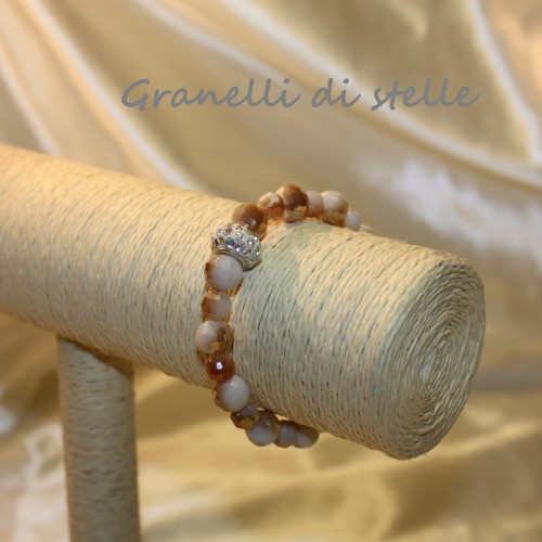 Bracciale artigianale. GRANELLI DI STELLE. CREAZIONI VENDITA NEGOZIO, BIJOUX ARTIGIANALI: ANELLI, BRACCIALI, COLLANE, ORECCHINI, CIONDOLI, SEGNALIBRI, ACCESSORI CERIMONIA, PARURE