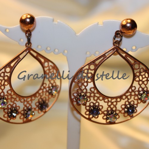 ORECCHINI artigianali. GRANELLI DI STELLE. CREAZIONI VENDITA NEGOZIO, BIJOUX ARTIGIANALI: ANELLI, BRACCIALI, COLLANE, ORECCHINI, CIONDOLI, SEGNALIBRI, ACCESSORI CERIMONIA, PARURE